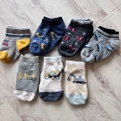 子供靴下　乗り物柄　13〜16センチ　7セット