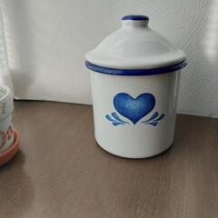 お話し中)ブルーハートホーロー