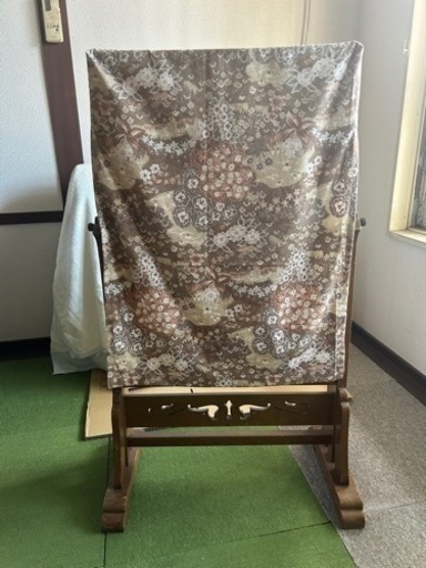 昭和レトロ姿見 在庫整理価格】昭和レトロ 鎌倉彫り 姿見 鏡台 【公式