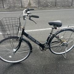 （決まりました）27インチ 自転車（6段）黒色 値下げ交渉不可
