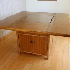 カリモク 囲炉裏付 ダイニングテーブル