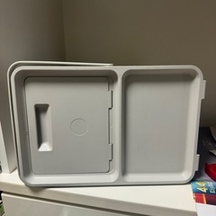 IKEA HÅLLBAR ホルバル ふた付きゴミ箱 キャスター付の画像