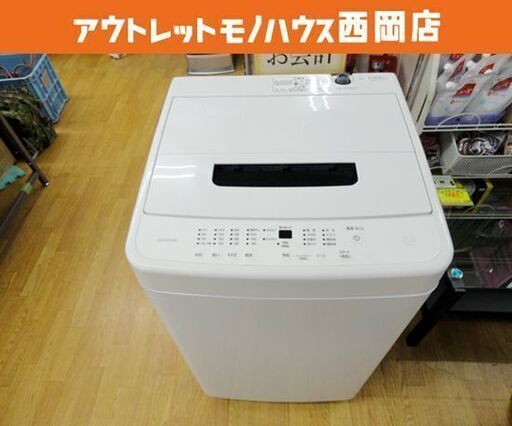 西岡店 洗濯機 5.0㎏ 2022年製 アイリスオーヤマ IAW-T504 IRIS OHYAMA 5kg 全自動洗濯機 一人暮らし 単身