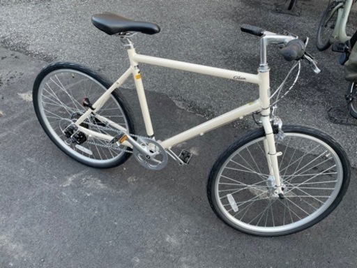 cream クロスバイク LEDオートライト付 26インチ 美品！