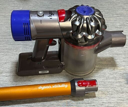 汎用バッテリー新品交換済、ダイソン掃除機V8 即使用可能、動作良好　取説コピー付き