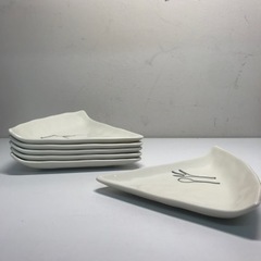 O2402-163 ペンタッチ パイ型 フリーオードブルセット 6皿 未使用品の画像