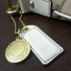 本物 COACH シグネチャー ショルダーバッグ 10129 キャンバス レザー ホワイト帯 斜め掛け 総柄 コーチ 札幌市東区 新道東店の画像