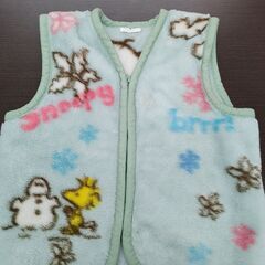 スヌーピー　着る毛布　ちゃんちゃんこ