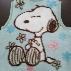 スヌーピー　着る毛布　ちゃんちゃんこの画像