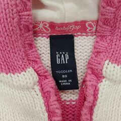 GAP ギャップ　ニットパーカー　80の画像