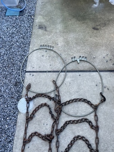 大型トレーラー　チェーン