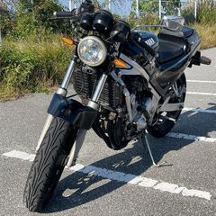 [商談中]ヤマハ YAMAHA FZR250 2kr ネイキッド仕様　overマフラー ETC付 USB端子有 の画像