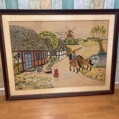 糸で描かれたドット絵　差し上げます