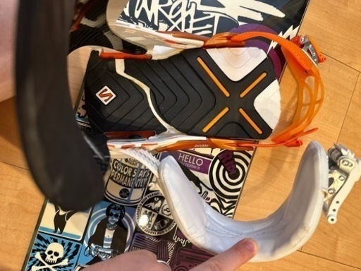 SALOMONヴィンディング付き　ボード板　ケース付き