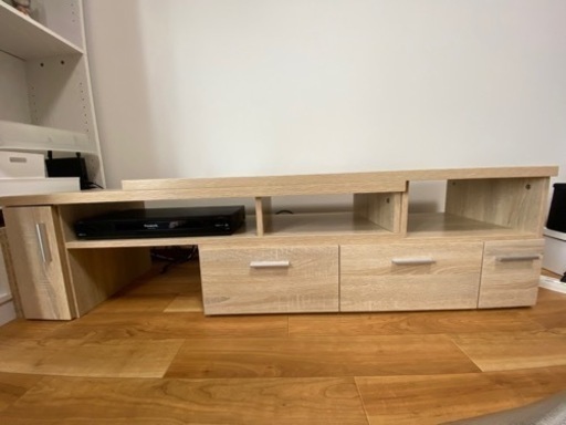 【美品】テレビ台　伸縮可　ベージュ