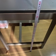 昭和レトロ　ビンテージ　シャビー　事務机　スチール　グレーの画像