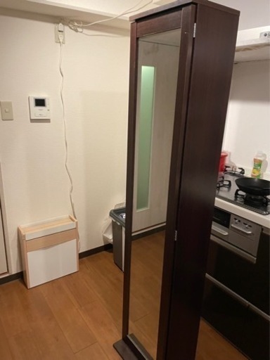 本棚全身鏡付き