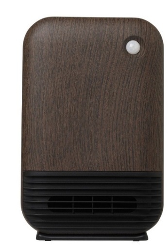 2/8AM　横浜駅で　マイコン大風量人感セラミックファンヒーター１２００Ｗ ダークウッド CDCP606DW