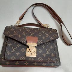 ルイヴィトン ショルダーバック ハンドバック 2WAY モンソー28 モノグラム