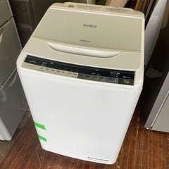 福岡市内配送無料　日立 7．0kg全自動洗濯機 エディオンオリジナル ビートウォッシュ ホワイト BW-V70AE4 W