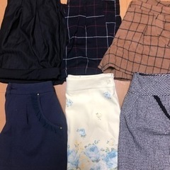 新品未使用品有　GU ショートパンツ　ミニスカート　6枚セット
