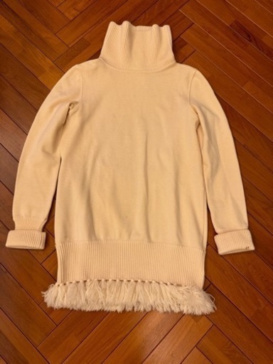CHANEL タートルネックセーター　フリンジ付き
