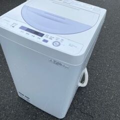 福岡市内配送設置無料　シャープ SHARP ES-GE5A-V [全自動洗濯機(5.5kg) バイオレット系]