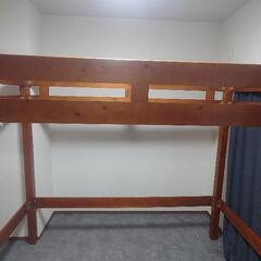 未使用 木製ロフトベッド