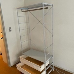 無印良品 スチールユニットシェルフ　ワードローブ