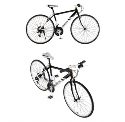 7万 フェラーリ自転車 モノトーン クロスバイク