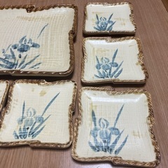 食器　角皿　大皿と小皿　新品の画像