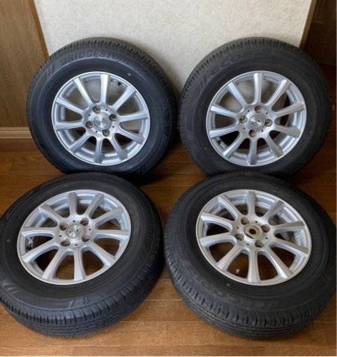 weds ウェッズ 14インチ4穴PCD 100 5.1/2J off45 185/70R14 BRIDGESTONE ECOPIA　NH100 タイヤアルミセット　4本