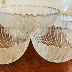 【未使用】ガラス食器セットの画像