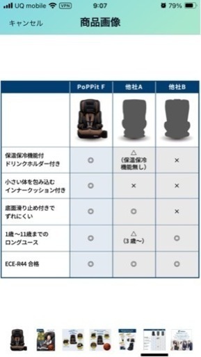 チャイルドシート（ほぼ新品同様）