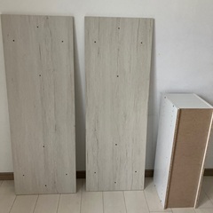 ニトリ　カラーボックス天板　2段棚の画像