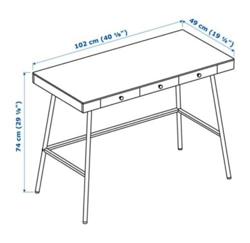 引取限定】IKEA LILLASEN リルオーセン デスク