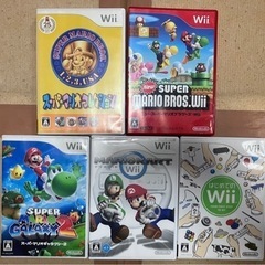 【取引成立】wii人気ソフト5本セット　マリオ系、その他、起動確認済