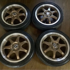 ホイール15インチ 4.5J 4穴100mm +45  タイヤ1...