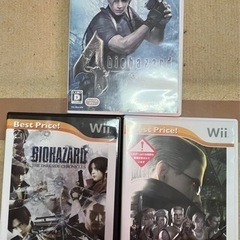 【取引成立】wiiバイオハザートシリーズ3本セット、怖いけどドキ...