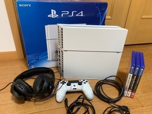 PS4 500GB CUH1200A ホワイト　動作品おまけソフト3本
