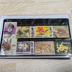 シンガポール　マレーシア　コイン　切手セットの画像