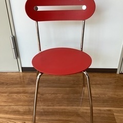 クロームパイプチェアー　【町田市再生家具】　232802