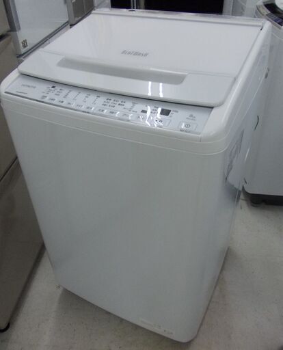 HITACHI 全自動洗濯機 ステンレス槽 8.0㎏ 2021年製 BW-V80G形