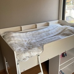 ニトリ システムベッドデスク ホワイト