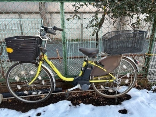 電動自転車　パナソニック　鍵がかかった状態で鍵なし　説明よくお読みください
