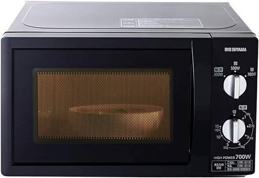 【アイリスオーヤマ】電子レンジ 17L ターンテーブル 単機能 出力3段階 【東日本/50Hz】 ブラック PMB-T176-5
