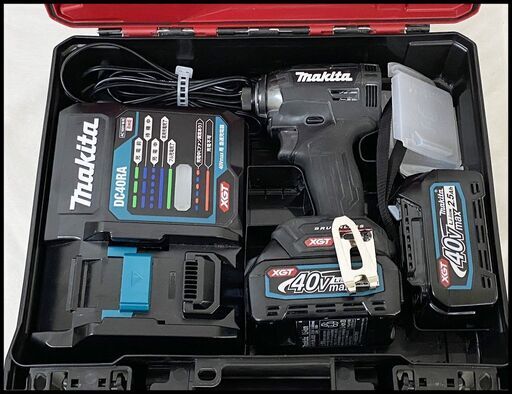 中古 マキタ 40V TD002GRDX (B) ブラック 黒 インパクトドライバー 2.5Ah makita TD002GRDXB