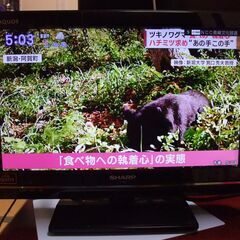 SHARP LC-19K7 19型の小型の液晶テレビです