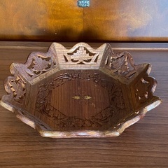 果物皿（天然木）の画像