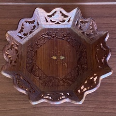 果物皿（天然木）の画像